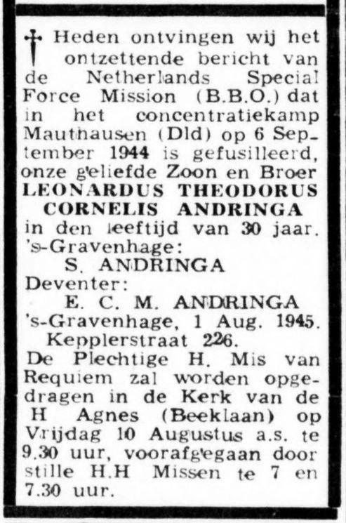 advertentie Andringa